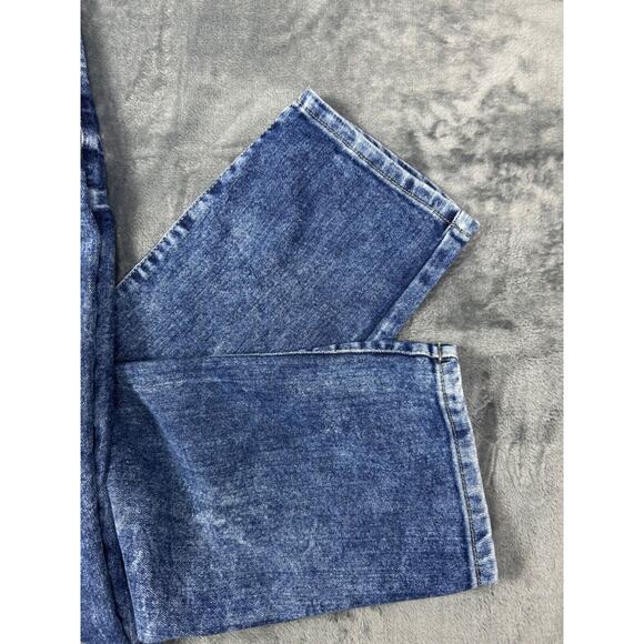 Southpole Men's Skinny Fit Moto Jeans 36x29 Blue Acid Wash‎ Distressed Biker Y2K - Picture 5 of 16